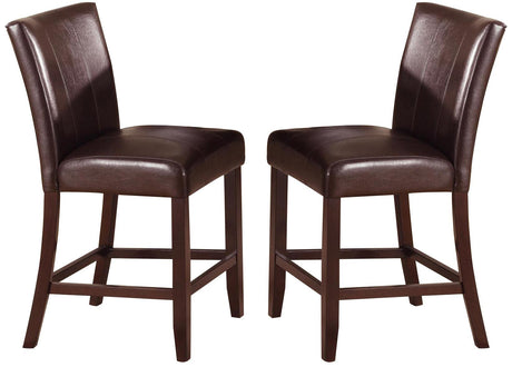 Crown Mark Ferrara Counter Height Chair in Dark Brown (Set of 2) 2723S-24 image