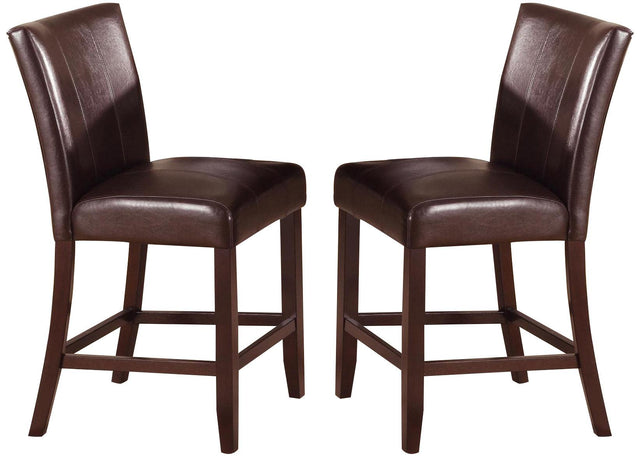 Crown Mark Ferrara Counter Height Chair in Dark Brown (Set of 2) 2723S-24 image